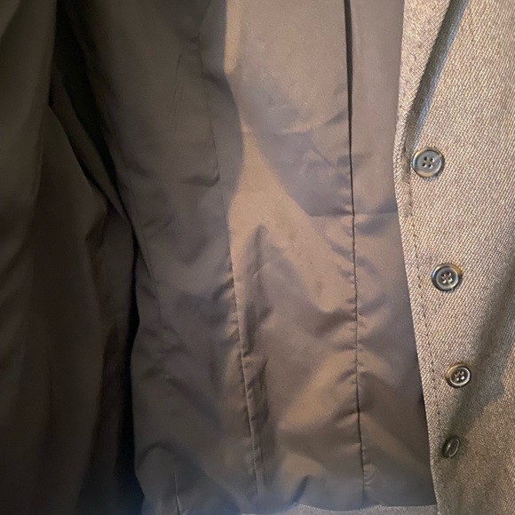 Lane Bryant Brown Tweed  Blazer with Button Detail - Picture 14 of 15